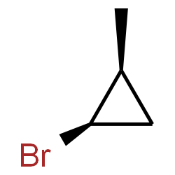 ChemSpider 2D Image | (1R,2S)-1-Bromo-2-methylcyclopropane | C4H7Br