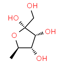 ChemSpider 2D Image | 6-Deoxy-alpha-D-psicofuranose | C6H12O5
