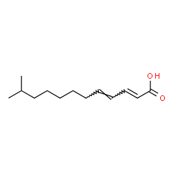 ChemSpider 2D Image | (2E,4E)-11-Methyl-2,4-dodecadienoic acid | C13H22O2