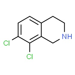 ChemSpider 2D Image | 7,8-Dichloro-1,2,3,4-tetrahydroisoquinoline | C9H9Cl2N