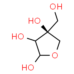 ChemSpider 2D Image | (4S)-4-(Hydroxymethyl)tetrahydro-2,3,4-furantriol | C5H10O5