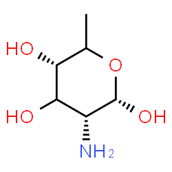 ChemSpider 2D Image | 2-Amino-2,6-dideoxy-alpha-D-erythro-hexopyranose | C6H13NO4