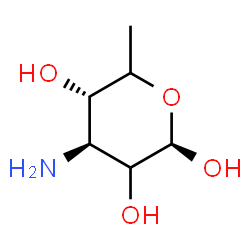 ChemSpider 2D Image | 3-Amino-3,6-dideoxy-beta-D-threo-hexopyranose | C6H13NO4