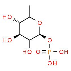ChemSpider 2D Image | 6-Deoxy-1-O-phosphono-beta-D-threo-hexopyranose | C6H13O8P