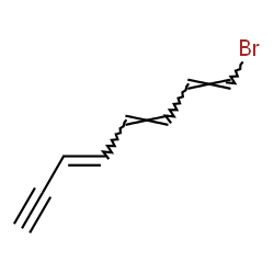 ChemSpider 2D Image | (1E,3E,5E)-1-Bromo-1,3,5-octatrien-7-yne | C8H7Br