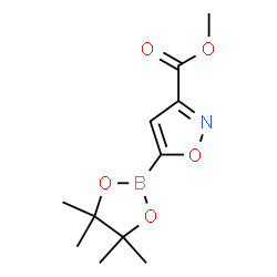 ChemSpider 2D Image | Methyl 5-(4,4,5,5-tetramethyl-1,3,2-dioxaborolan-2-yl)-1,2-oxazole-3-carboxylate | C11H16BNO5