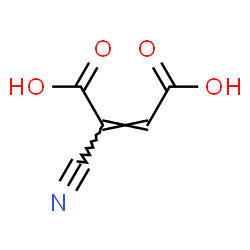 ChemSpider 2D Image | (2Z)-2-Cyano-2-butenedioic acid | C5H3NO4
