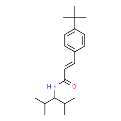 ChemSpider 2D Image | (2E)-N-(2,4-Dimethyl-3-pentanyl)-3-[4-(2-methyl-2-propanyl)phenyl]acrylamide | C20H31NO