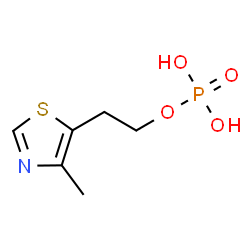 ChemSpider 2D Image | 4-methyl-5-(2-phosphonooxyethyl)thiazole | C6H10NO4PS