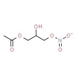 ChemSpider 2D Image | 2-Hydroxy-3-(nitrooxy)propyl acetate | C5H9NO6