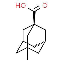 ChemSpider 2D Image | (1R,5R)-3-Methyl-1-adamantanecarboxylic acid | C12H18O2
