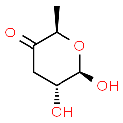ChemSpider 2D Image | 3,6-Dideoxy-beta-D-erythro-hexopyranos-4-ulose | C6H10O4