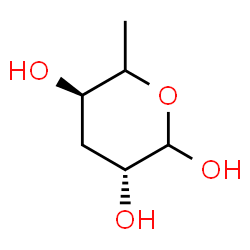 ChemSpider 2D Image | (5xi)-3,6-Dideoxy-L-threo-hexopyranose | C6H12O4
