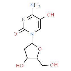 ChemSpider 2D Image | 4-Amino-1-(2-deoxypentofuranosyl)-5-hydroxy-2(1H)-pyrimidinone | C9H13N3O5