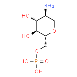 ChemSpider 2D Image | 2-Amino-1,5-anhydro-2-deoxy-6-O-phosphono-D-glucitol | C6H14NO7P