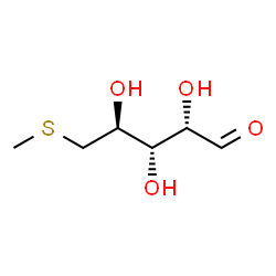 ChemSpider 2D Image | 5-S-Methyl-5-thio-D-arabinose | C6H12O4S