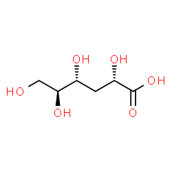 ChemSpider 2D Image | 3-Deoxy-L-ribo-hexonic acid | C6H12O6