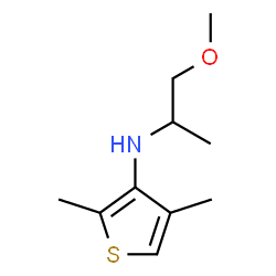 ChemSpider 2D Image | N-(1-Methoxy-2-propanyl)-2,4-dimethyl-3-thiophenamine | C10H17NOS