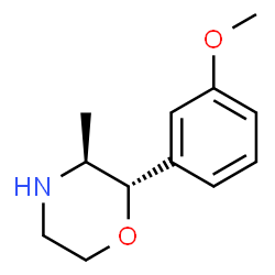 ChemSpider 2D Image | (2S,3S)-2-(3-Methoxyphenyl)-3-methylmorpholine | C12H17NO2