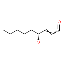 ChemSpider 2D Image | (2E,4R)-4-Hydroxy-2-nonenal | C9H16O2