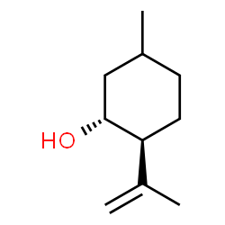 ChemSpider 2D Image | (1R,2S)-2-Isopropenyl-5-methylcyclohexanol | C10H18O