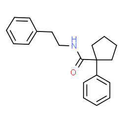ChemSpider 2D Image | 1-Phenyl-N-(2-phenylethyl)cyclopentanecarboxamide | C20H23NO