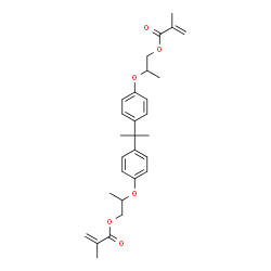 ChemSpider 2D Image | 2,2-Propanediylbis(4,1-phenyleneoxy-2,1-propanediyl) bis(2-methylacrylate) | C29H36O6