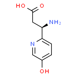 ChemSpider 2D Image | (3R)-3-Amino-3-(5-hydroxy-2-pyridinyl)propanoic acid | C8H10N2O3