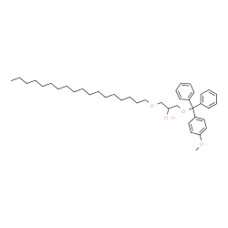 ChemSpider 2D Image | 1-[(4-Methoxyphenyl)(diphenyl)methoxy]-3-(octadecyloxy)-2-propanol | C41H60O4