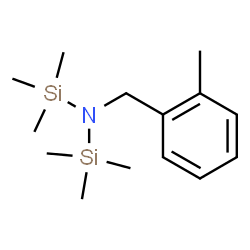 ChemSpider 2D Image | 1,1,1-Trimethyl-N-(2-methylbenzyl)-N-(trimethylsilyl)silanamine | C14H27NSi2