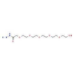 ChemSpider 2D Image | 17-Hydroxy-3,6,9,12,15-pentaoxaheptadecane-1-hydrazide | C12H26N2O7