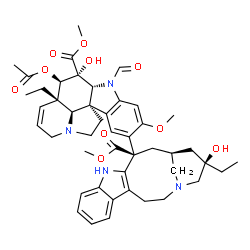 ChemSpider 2D Image | (2alpha,2'beta,4alpha,4'alpha,12alpha,18'beta,19beta)-22-Oxovincaleukoblastine | C46H56N4O10