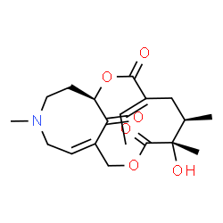 ChemSpider 2D Image | (1R,4E,6R,7S,11Z)-4-Ethylidene-7-hydroxy-6,7,14-trimethyl-2,9-dioxa-14-azabicyclo[9.5.1]heptadec-11-ene-3,8,17-trione | C19H27NO6