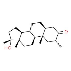 ChemSpider 2D Image | (2alpha,5alpha,17alpha)-17-Hydroxy-2,17-dimethylandrostan-3-one | C21H34O2