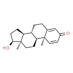 ChemSpider 2D Image | (10alpha,13alpha,17beta)-17-Hydroxyandrosta-1,4-dien-3-one | C19H26O2