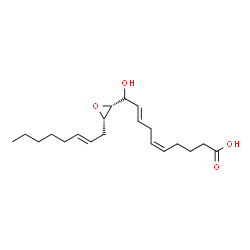 ChemSpider 2D Image | (5Z,8E,10S)-10-Hydroxy-10-{(2R,3S)-3-[(2E)-2-octen-1-yl]-2-oxiranyl}-5,8-decadienoic acid | C20H32O4