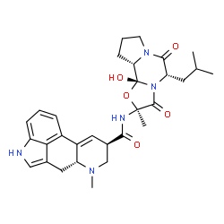 ChemSpider 2D Image | (2'beta,5'alpha,12'beta)-12'-Hydroxy-5'-isobutyl-2'-methyl-3',6',18-trioxoergotaman | C30H37N5O5