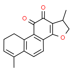 ChemSpider 2D Image | 1,6-Dimethyl-1,2,8,9-tetrahydrophenanthro[1,2-b]furan-10,11-dione | C18H16O3