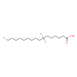 ChemSpider 2D Image | 7,7,16-Trifluorohexadecanoic acid | C16H29F3O2