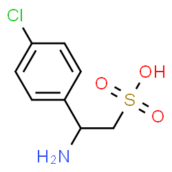 ChemSpider 2D Image | 2-Amino-2-(4-chlorophenyl)ethanesulfonic acid | C8H10ClNO3S