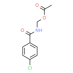ChemSpider 2D Image | [(4-Chlorobenzoyl)amino]methyl acetate | C10H10ClNO3