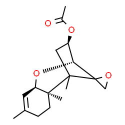 ChemSpider 2D Image | (3beta,12xi)-12,13-Epoxytrichothec-9-en-3-yl acetate | C17H24O4