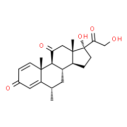 ChemSpider 2D Image | 6?-Methylprednisone | C22H28O5