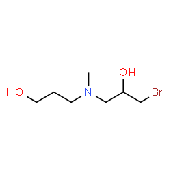 ChemSpider 2D Image | 3-[(3-Bromo-2-hydroxypropyl)(methyl)amino]-1-propanol | C7H16BrNO2
