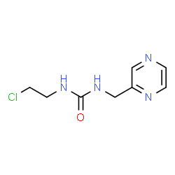 ChemSpider 2D Image | 1-(2-Chloroethyl)-3-(2-pyrazinylmethyl)urea | C8H11ClN4O