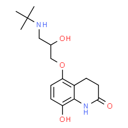 ChemSpider 2D Image | Hydroxycarteolol | C16H24N2O4