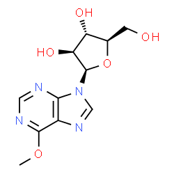 ChemSpider 2D Image | 9-(beta-D-Arabinofuranosyl)-6-methoxy-9H-purine | C11H14N4O5