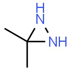 ChemSpider 2D Image | 3,3-Dimethyldiaziridine | C3H8N2