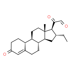 ChemSpider 2D Image | (16alpha)-16-Ethyl-3,20-dioxo-19-norpregn-4-en-21-al | C22H30O3