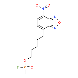 ChemSpider 2D Image | 5-(7-Nitro-2,1,3-benzoxadiazol-4-yl)pentyl methylphosphonofluoridate | C12H15FN3O5P